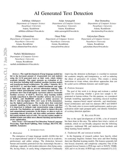 AI Generated Text Detection