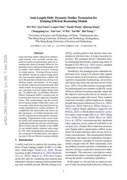Anti-Length Shift: Dynamic Outlier Truncation for Training Efficient Reasoning Models