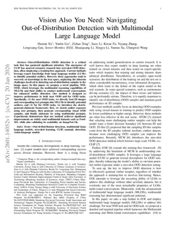Vision Also You Need: Navigating Out-of-Distribution Detection with Multimodal Large Language Model
