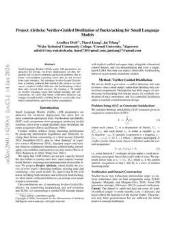 Project Aletheia: Verifier-Guided Distillation of Backtracking for Small Language Models