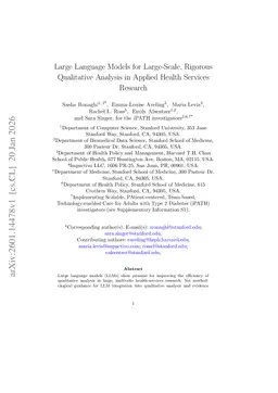 Large Language Models for Large-Scale, Rigorous Qualitative Analysis in Applied Health Services Research