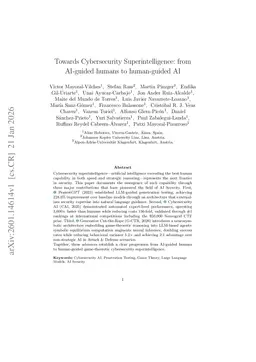 Towards Cybersecurity Superintelligence: from AI-guided humans to human-guided AI