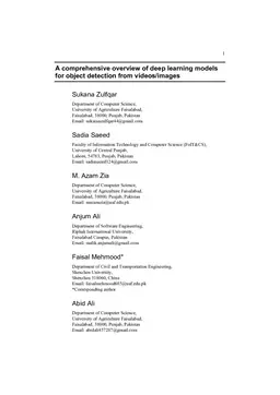 A comprehensive overview of deep learning models for object detection from videos/images