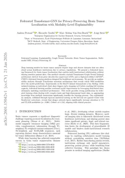 Federated Transformer-GNN for Privacy-Preserving Brain Tumor Localization with Modality-Level Explainability
