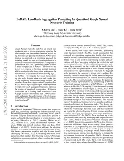 LoRAP: Low-Rank Aggregation Prompting for Quantized Graph Neural Networks Training