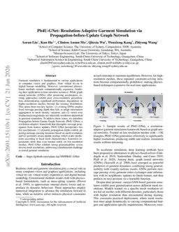 Pb4U-GNet: Resolution-Adaptive Garment Simulation via Propagation-before-Update Graph Network