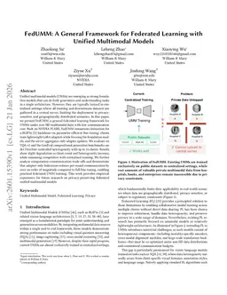 FedUMM: A General Framework for Federated Learning with Unified Multimodal Models