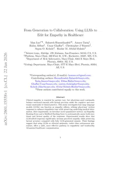 From Generation to Collaboration: Using LLMs to Edit for Empathy in Healthcare