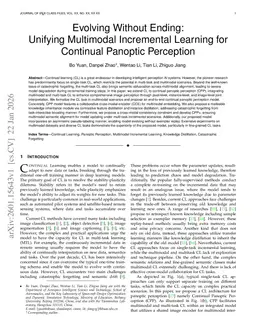 Evolving Without Ending: Unifying Multimodal Incremental Learning for Continual Panoptic Perception