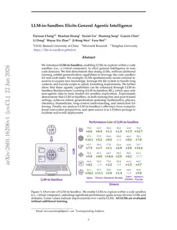 LLM-in-Sandbox Elicits General Agentic Intelligence