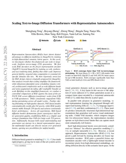 Scaling Text-to-Image Diffusion Transformers with Representation Autoencoders