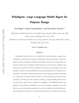 PolyAgent: Large Language Model Agent for Polymer Design