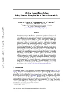 Mixing Expert Knowledge: Bring Human Thoughts Back To the Game of Go