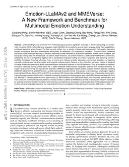 Emotion-LLaMAv2 and MMEVerse: A New Framework and Benchmark for Multimodal Emotion Understanding