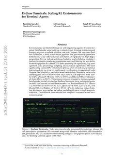 Endless Terminals: Scaling RL Environments for Terminal Agents