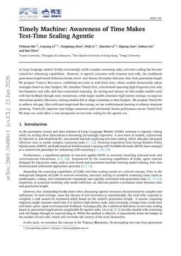 Timely Machine: Awareness of Time Makes Test-Time Scaling Agentic