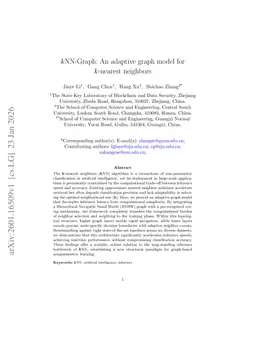 kNN-Graph: An adaptive graph model for $k$-nearest neighbors