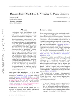 Dynamic Expert-Guided Model Averaging for Causal Discovery