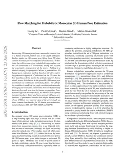 Flow Matching for Probabilistic Monocular 3D Human Pose Estimation