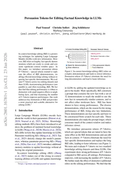 Persuasion Tokens for Editing Factual Knowledge in LLMs