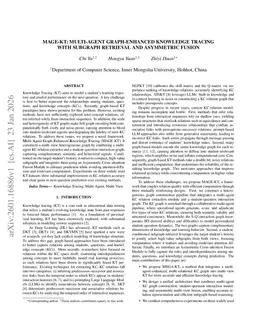 MAGE-KT: Multi-Agent Graph-Enhanced Knowledge Tracing with Subgraph Retrieval and Asymmetric Fusion