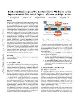 FlashMoE: Reducing SSD I/O Bottlenecks via ML-Based Cache Replacement for Mixture-of-Experts Inference on Edge Devices