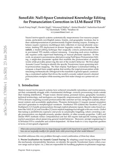 SonoEdit: Null-Space Constrained Knowledge Editing for Pronunciation Correction in LLM-Based TTS