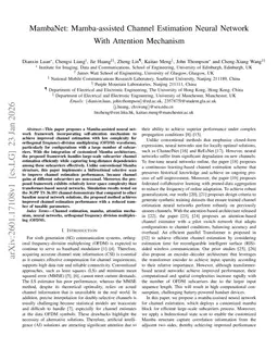 MambaNet: Mamba-assisted Channel Estimation Neural Network With Attention Mechanism