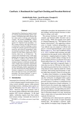 CaseFacts: A Benchmark for Legal Fact-Checking and Precedent Retrieval