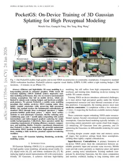 PocketGS: On-Device Training of 3D Gaussian Splatting for High Perceptual Modeling