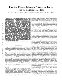 Physical Prompt Injection Attacks on Large Vision-Language Models