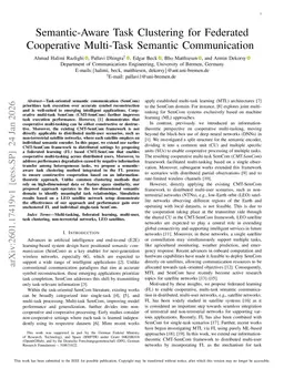 Semantic-Aware Task Clustering for Federated Cooperative Multi-Task Semantic Communication