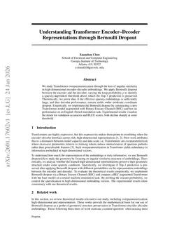 Understanding Transformer Encoder-Decoder Representations through Bernoulli Dropout