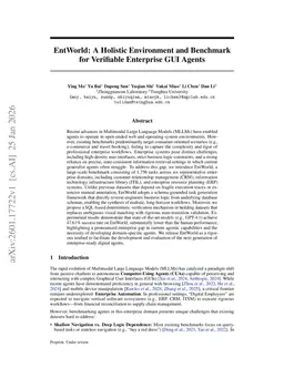 EntWorld: A Holistic Environment and Benchmark for Verifiable Enterprise GUI Agents