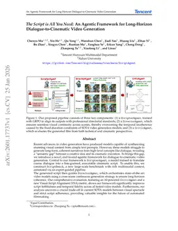 The Script is All You Need: An Agentic Framework for Long-Horizon Dialogue-to-Cinematic Video Generation