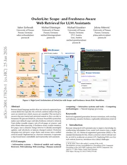 OwlerLite: Scope- and Freshness-Aware Web Retrieval for LLM Assistants