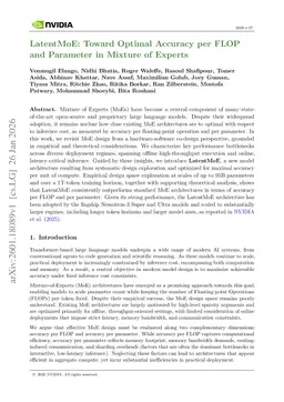 LatentMoE: Toward Optimal Accuracy per FLOP and Parameter in Mixture of Experts