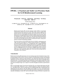 FP8-RL: A Practical and Stable Low-Precision Stack for LLM Reinforcement Learning