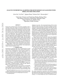 Analytic Incremental Learning For Sound Source Localization With Imbalance Rectification