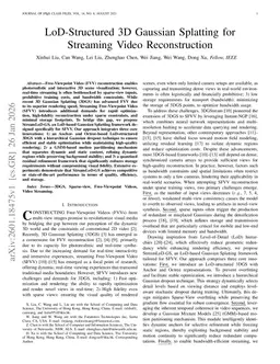LoD-Structured 3D Gaussian Splatting for Streaming Video Reconstruction