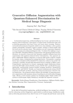 Generative Diffusion Augmentation with Quantum-Enhanced Discrimination for Medical Image Diagnosis