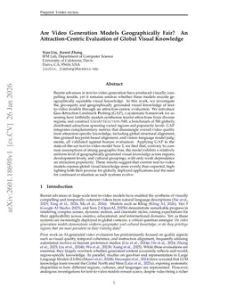 Are Video Generation Models Geographically Fair? An Attraction-Centric Evaluation of Global Visual Knowledge