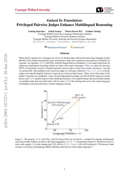 Gained in Translation: Privileged Pairwise Judges Enhance Multilingual Reasoning