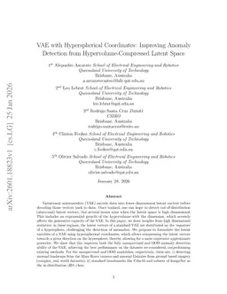 VAE with Hyperspherical Coordinates: Improving Anomaly Detection from Hypervolume-Compressed Latent Space