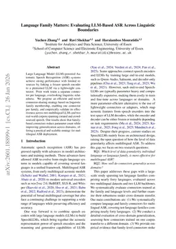 Language Family Matters: Evaluating LLM-Based ASR Across Linguistic Boundaries