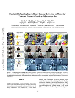 FreeOrbit4D: Training-Free Arbitrary Camera Redirection for Monocular Videos via Geometry-Complete 4D Reconstruction