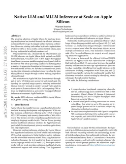 Native LLM and MLLM Inference at Scale on Apple Silicon
