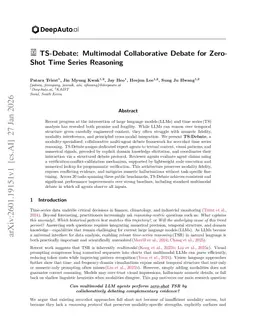 TS-Debate: Multimodal Collaborative Debate for Zero-Shot Time Series Reasoning