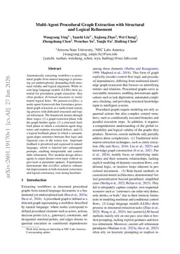 Multi-Agent Procedural Graph Extraction with Structural and Logical Refinement