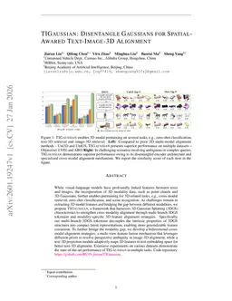 TIGaussian: Disentangle Gaussians for Spatial-Awared Text-Image-3D Alignment